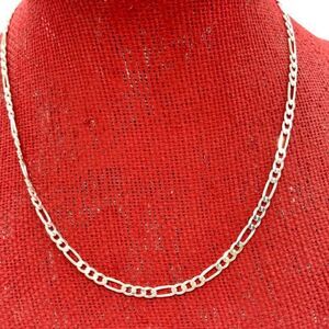 .925 Figaro Sterling Silver Jewelry Chain